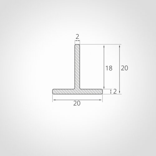 ALU T-PROFIL ALUMINIUM