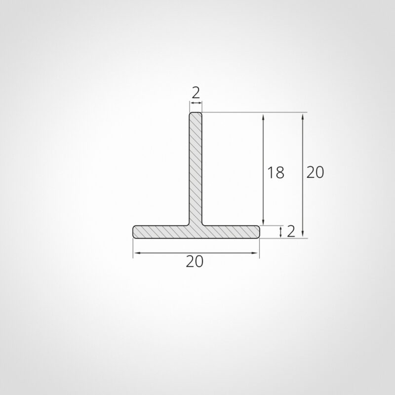 ALU T-PROFIL ALUMINIUM